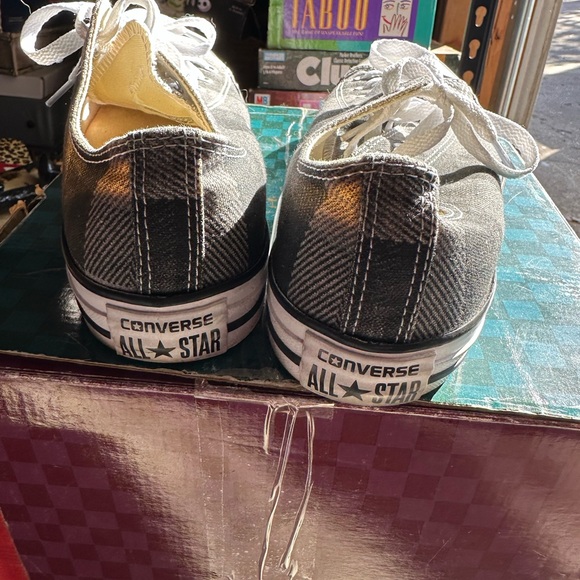 Converse Gray Plaid Sneakers - Picture 4 of 4